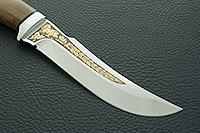 Нож Клык стабилизированная карельская береза, 100х13м, алюминий : фото 2